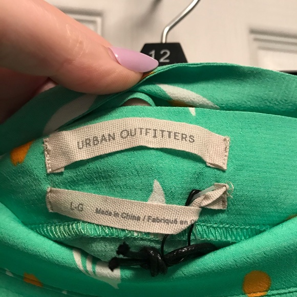 UO Michelle Tulip Print Wrap Midi Skirt Size Large - Picture 7 of 8